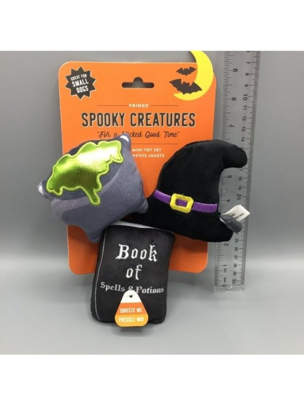 Halloween Dog Toys Witching Hour Cauldron Hat Book Set of 3 - Picture 3 of 3